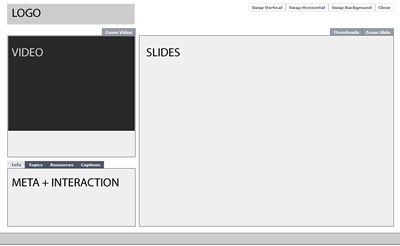 webcast UI wireframe