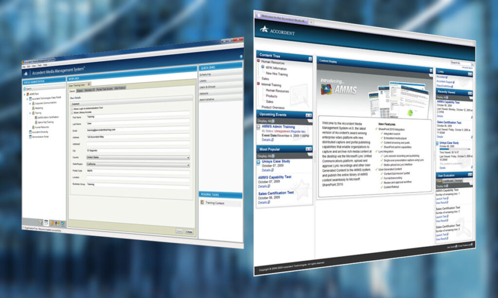 The Portal Admin tool and Homepage