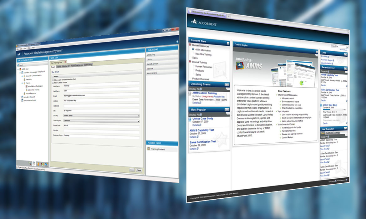 The Portal Admin tool and Homepage