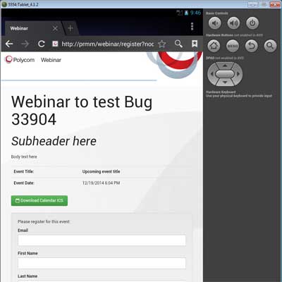 User Interface testing