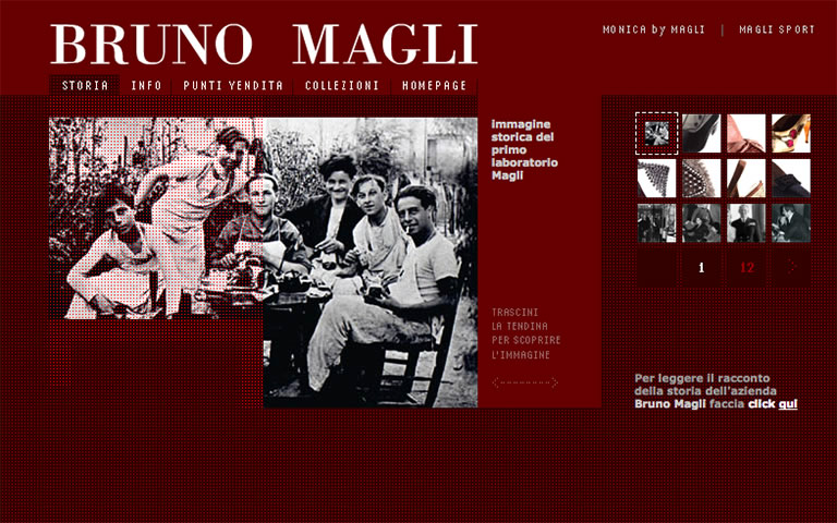 Bruno Magli's website - The early days - Historic photo of individuals in a workshop setting, showcasing the early days of the Bruno Magli brand.