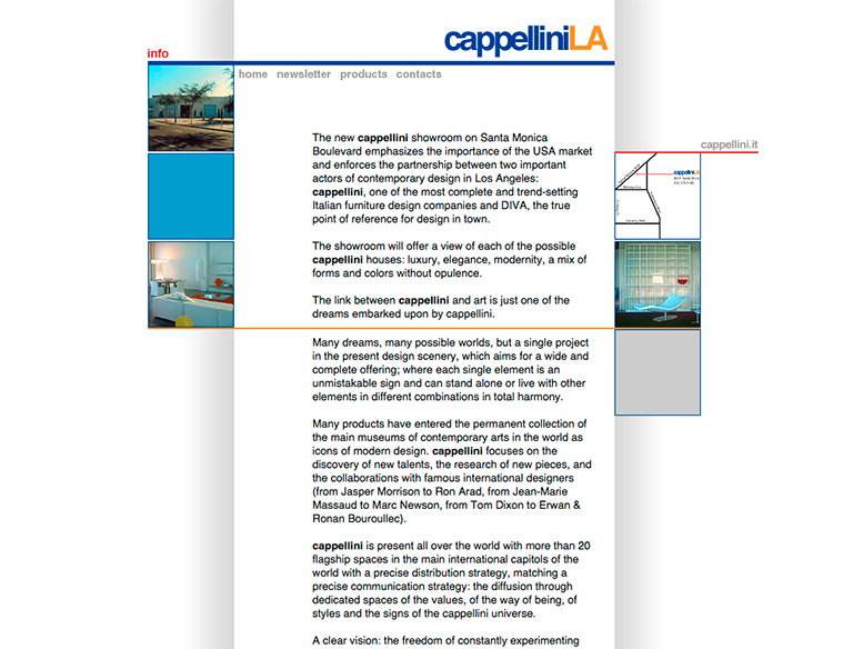 CappelliniLA's website - info page