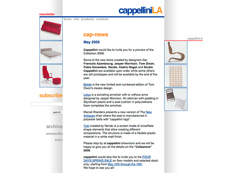 CappelliniLA's website - cap-news page