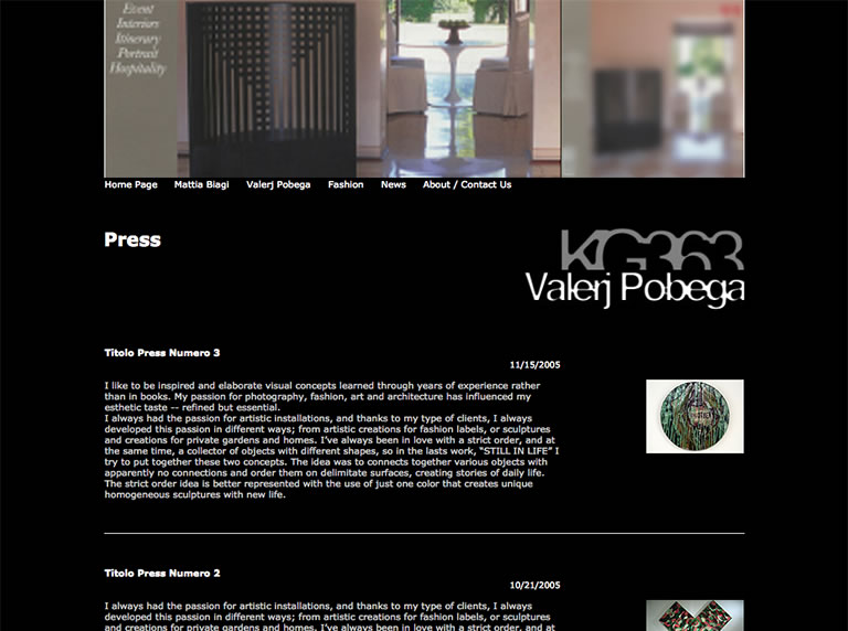 KG363 website - Valerj Pobega's Press page