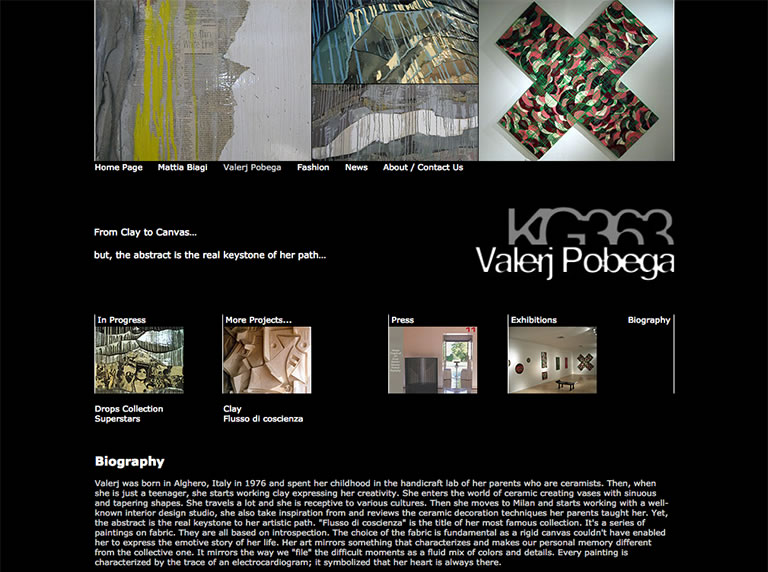 KG363 website - Valerj Pobega's personal section