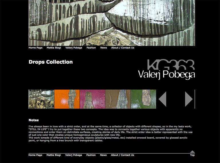 KG363 website - Valerj Pobega's Drops Collection