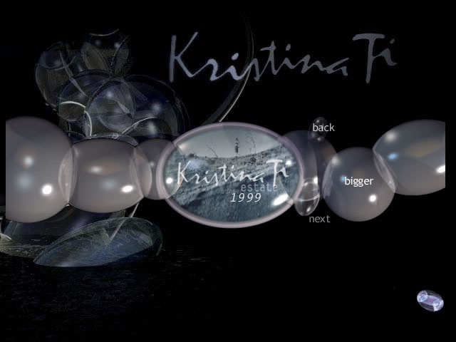 Kristina Ti's website - Summer Collection interface